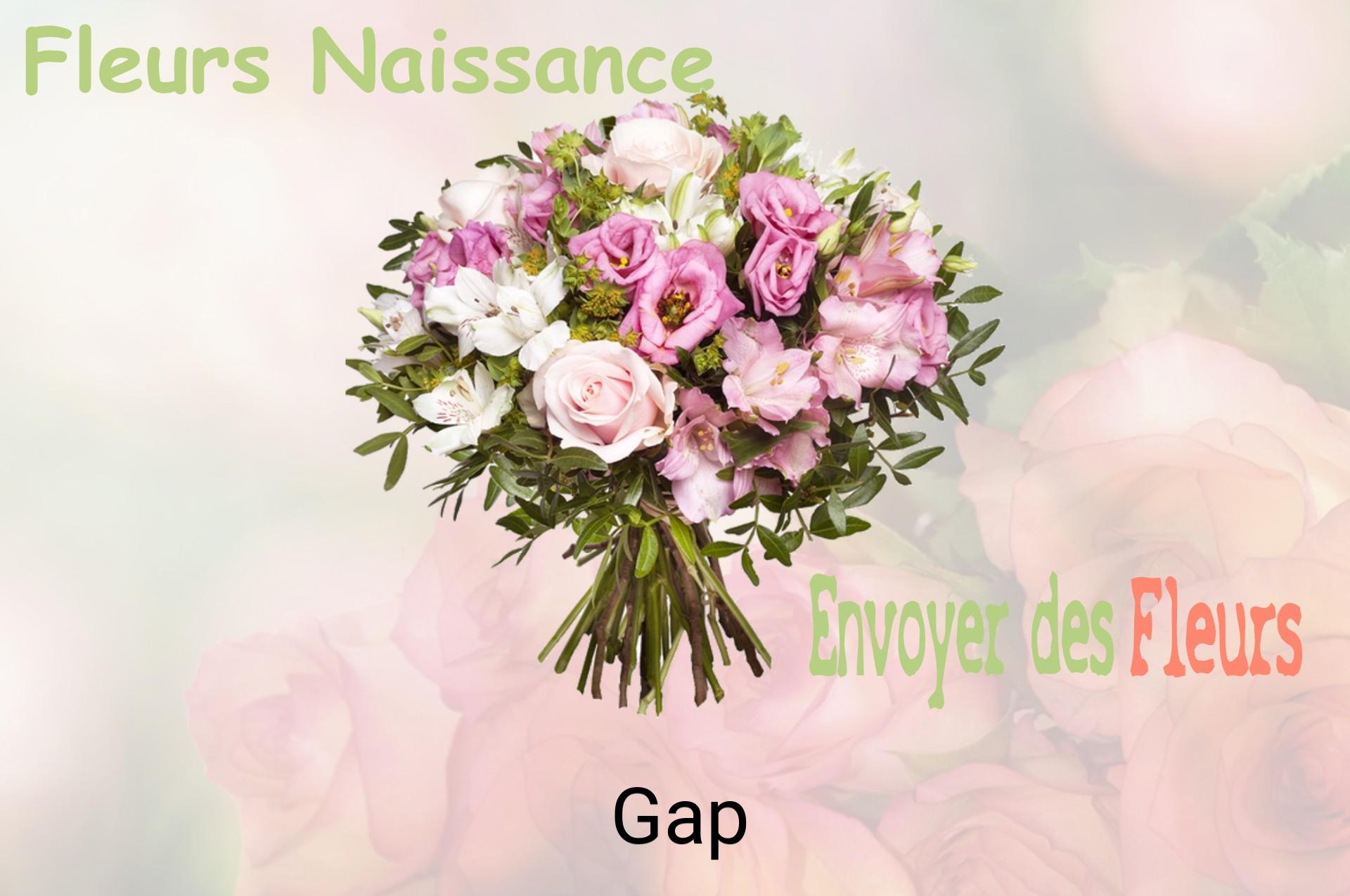 Bouquet de fleurs de naissance livré à Gap