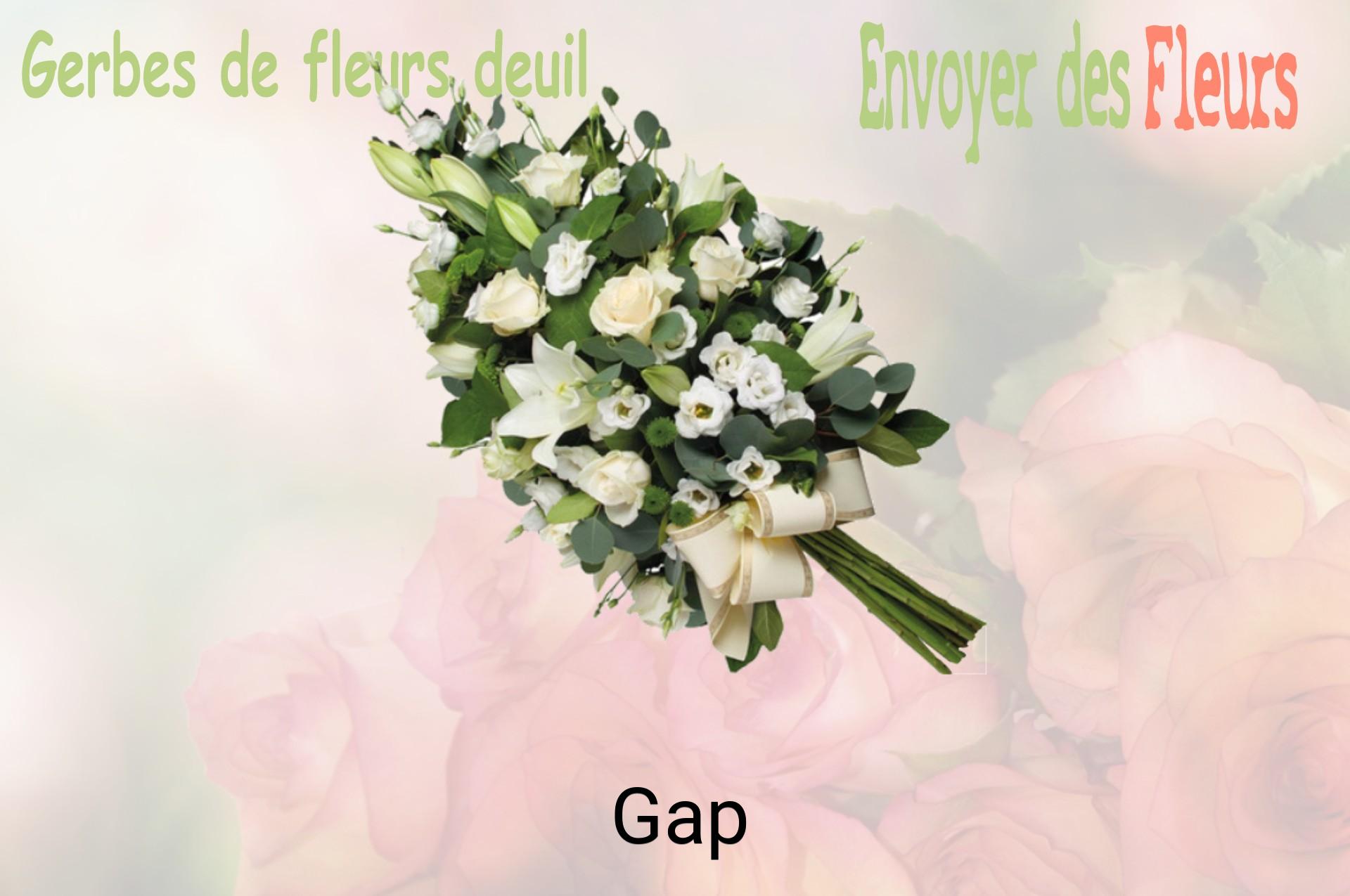 Gerbe de fleurs de deuil livrée à Gap